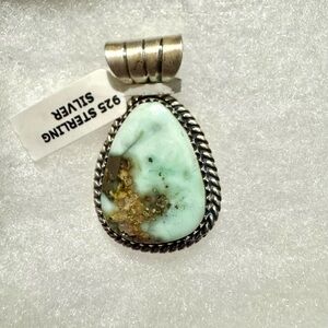 Sterling Silver palomino Turquoise Pendant